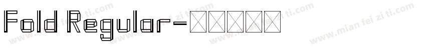 Fold Regular字体转换